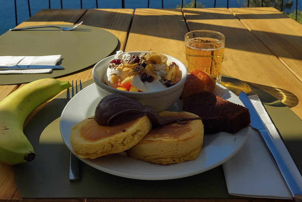Breakfast Spread at The Akrotiri Beach Resort Hotel.
