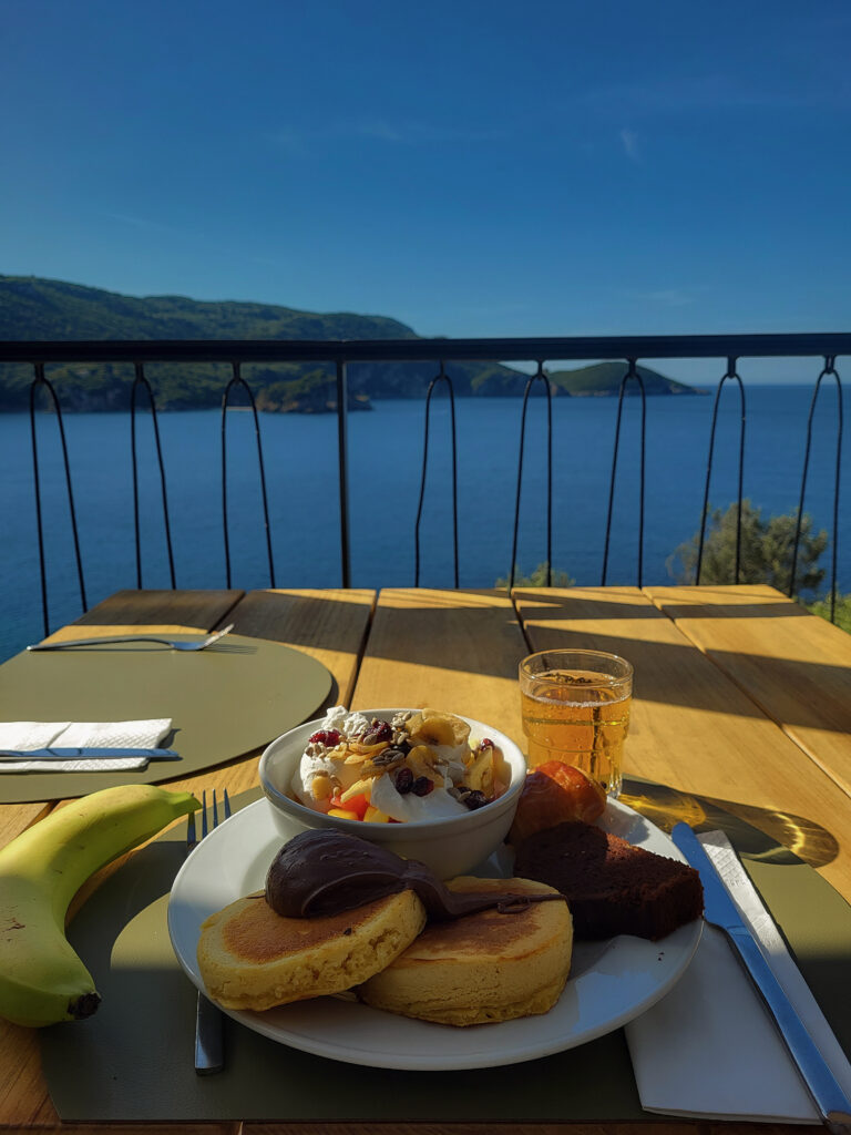 Breakfast at  The Akrotiri Beach Resort Hotel. 