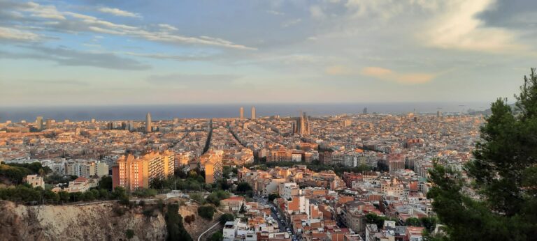 Bird's eye view of Barcelona